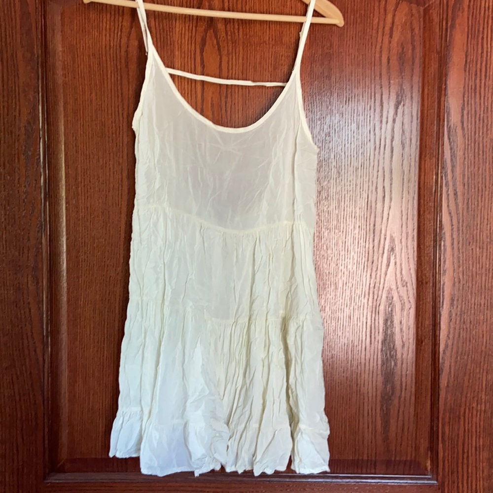 Brandy Melville white dress, perf beach coverup!